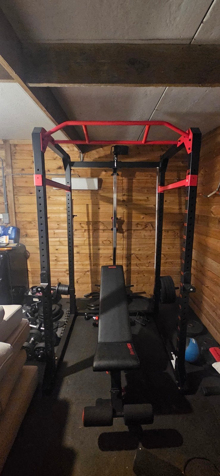Homegym Decathlon, Sport en Fitness, Fitnessmaterialen, Ophalen, Zo goed als nieuw, Benen, Fitnessbank
