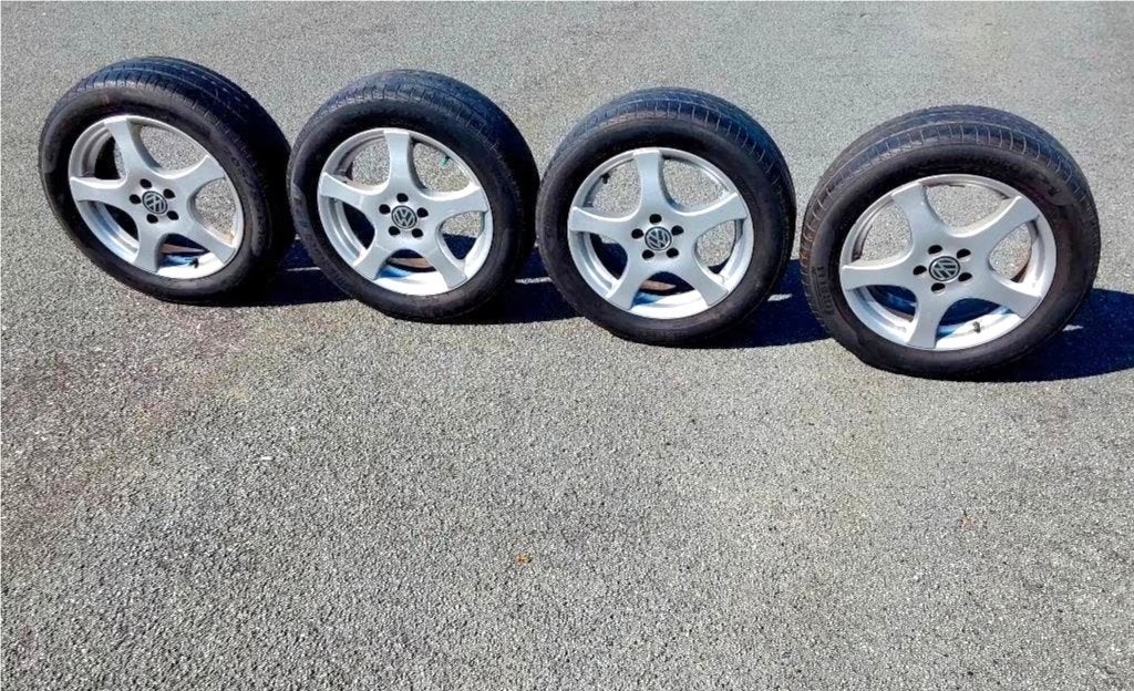 Roues alu originales VW, pour VW, Seat et Skoda (5x100), Autos : Pièces & Accessoires, Pneus et Jantes, 16 pouces, Pneus été, 205 mm