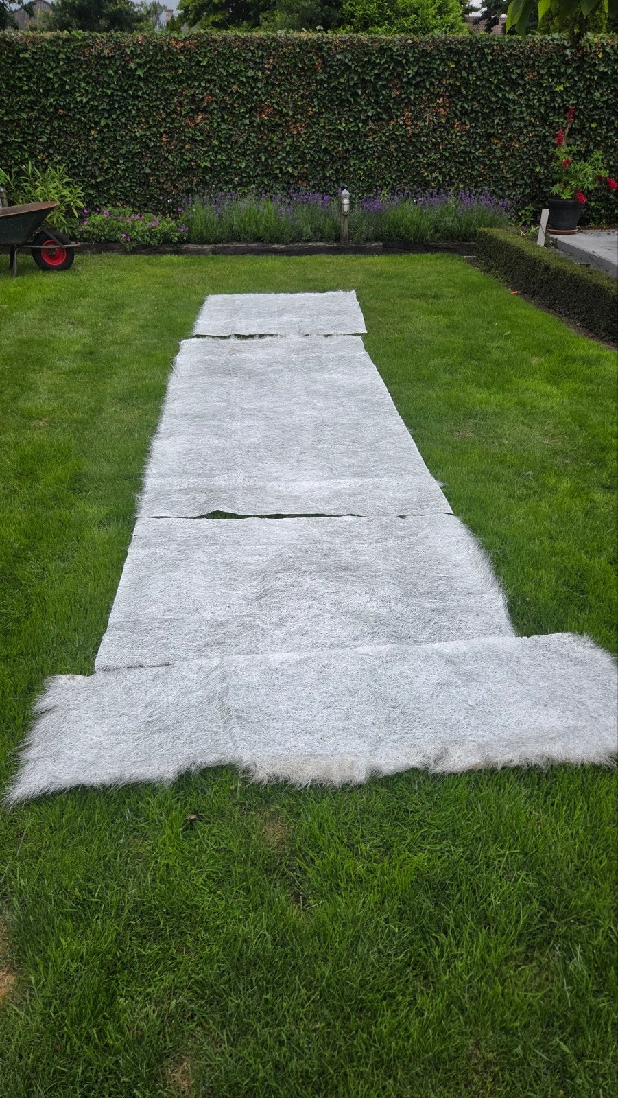 glasvezel matten, Ophalen