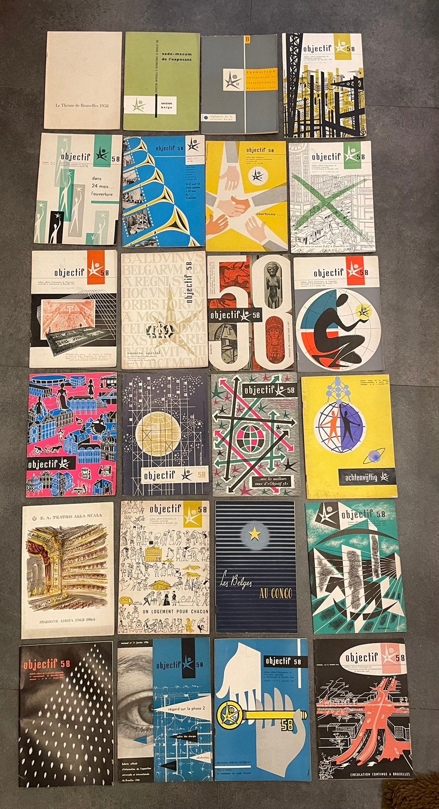 Lot brochures expo 58, Enlèvement ou Envoi