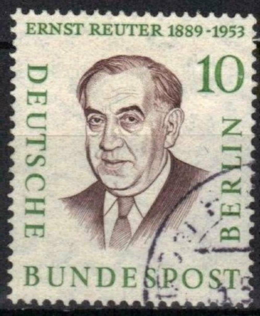Allemagne Berlin 1957-1959 - Yvert 146 - Ernst Reuter (ST), Envoi, Affranchi