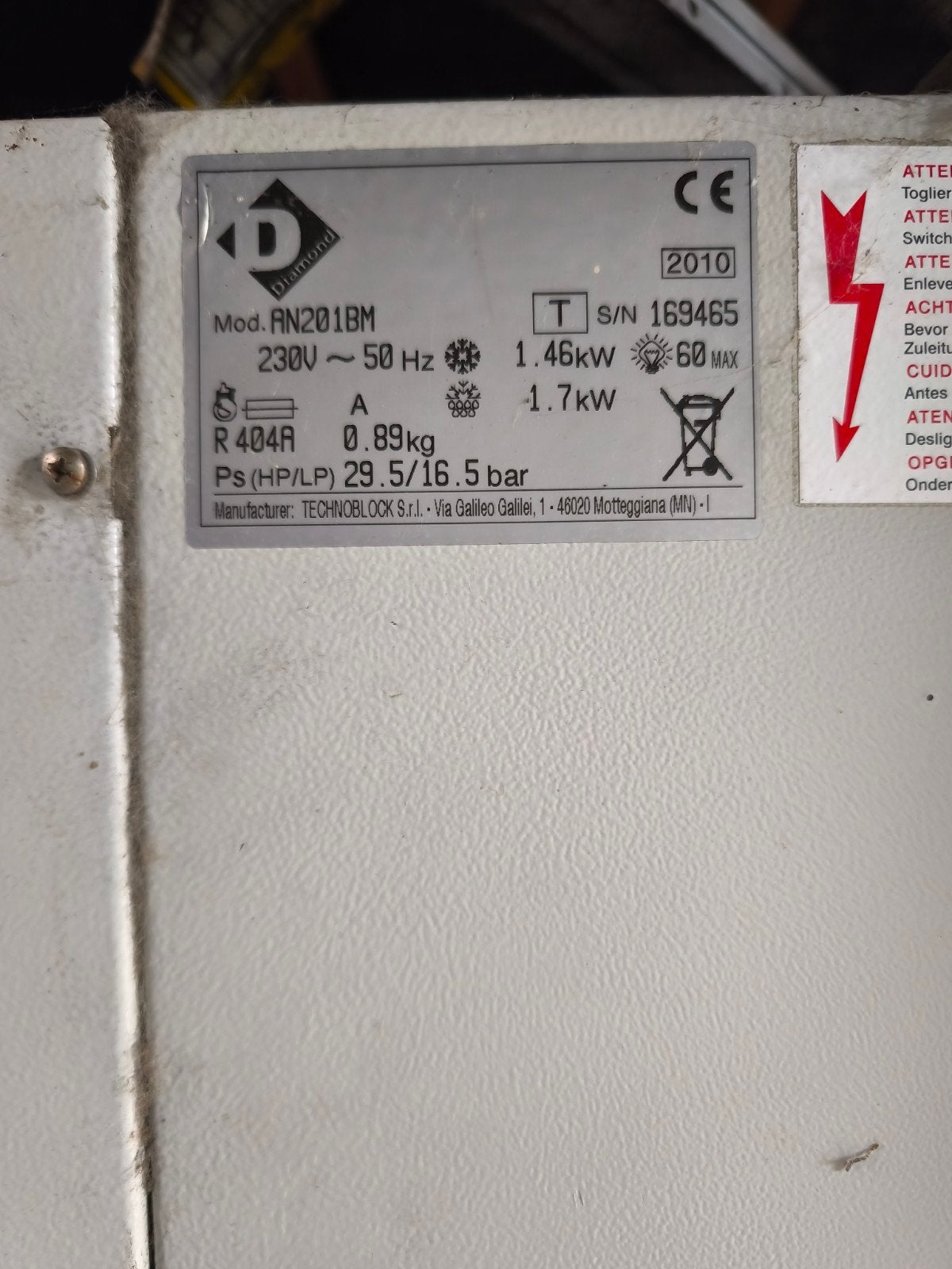 Motor diepvries cel, Ophalen