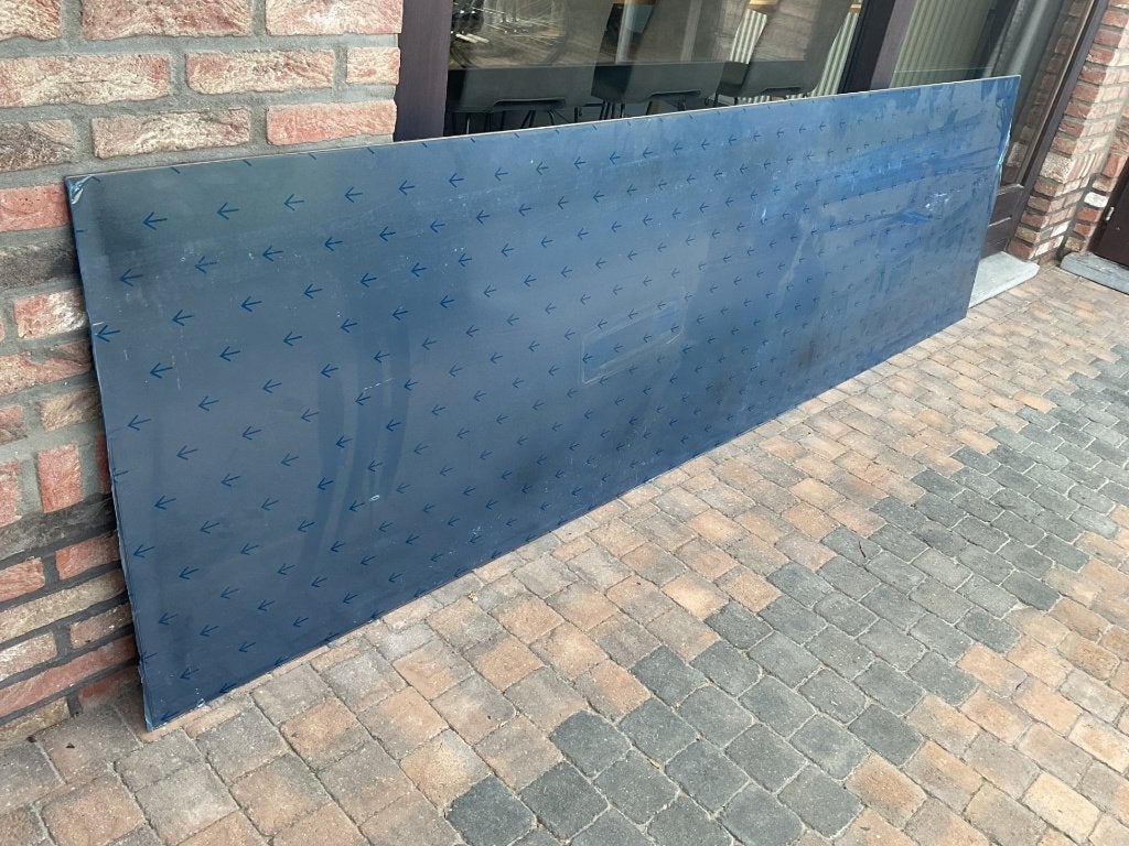 volkern plaat 6mm :  2.8 m x 0.77 m antraciet, Bricolage & Construction, Enlèvement, Neuf, HPL, Moins de 20 mm