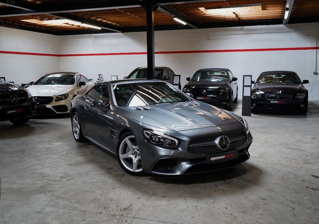 Prachtige Mercedes SL 400 AMG-Line LIKE NEW!, Auto's, Mercedes-Benz, Automaat, Achterwielaandrijving, Cabriolet, Leder