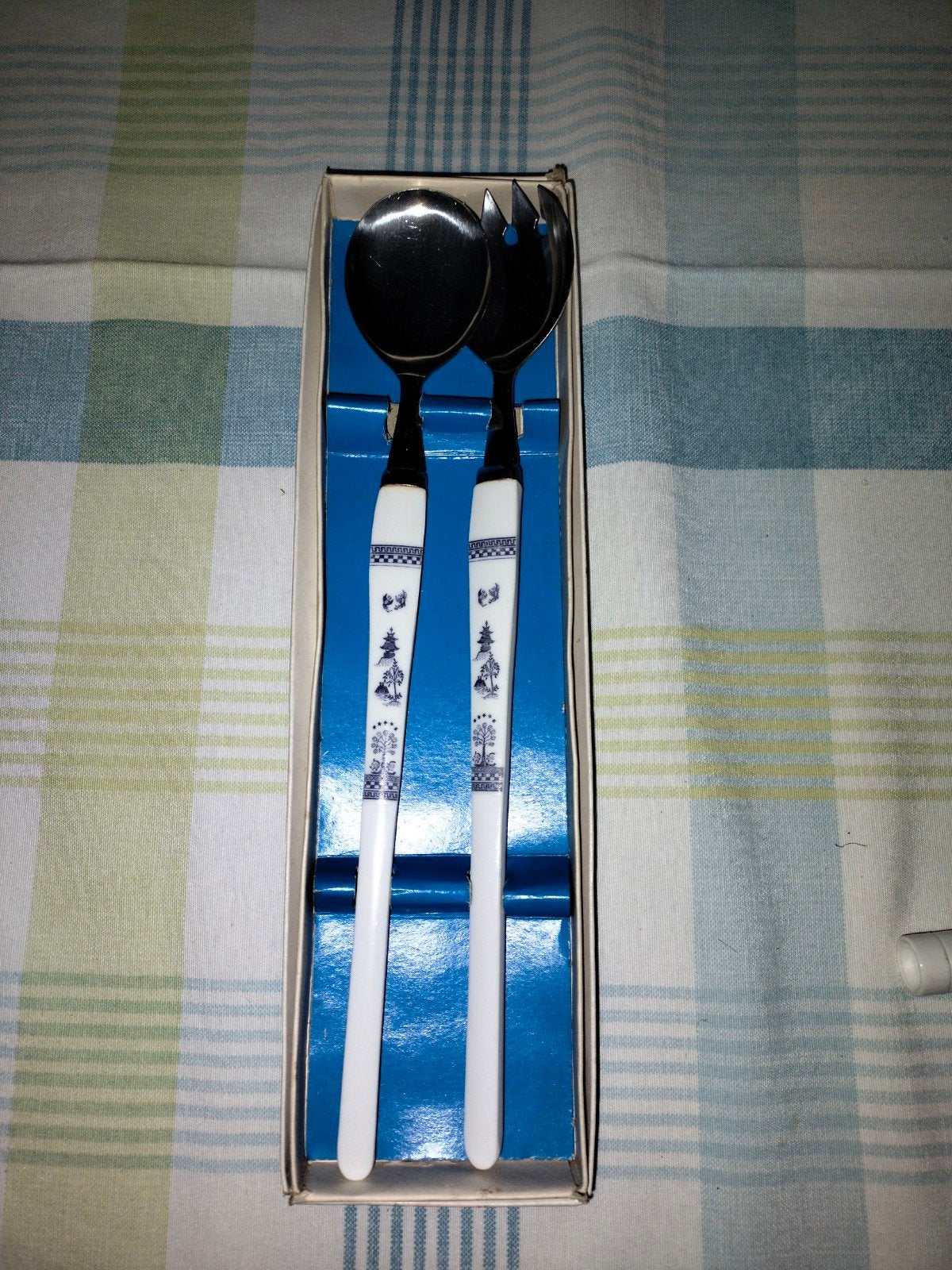 Salad Serving Set, Ophalen, Gebruikt, Inox of Chroom, Bestekset