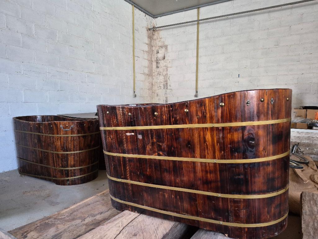 bain nordique - baignoire en  bois, Jardin & Terrasse, Enlèvement, Utilisé