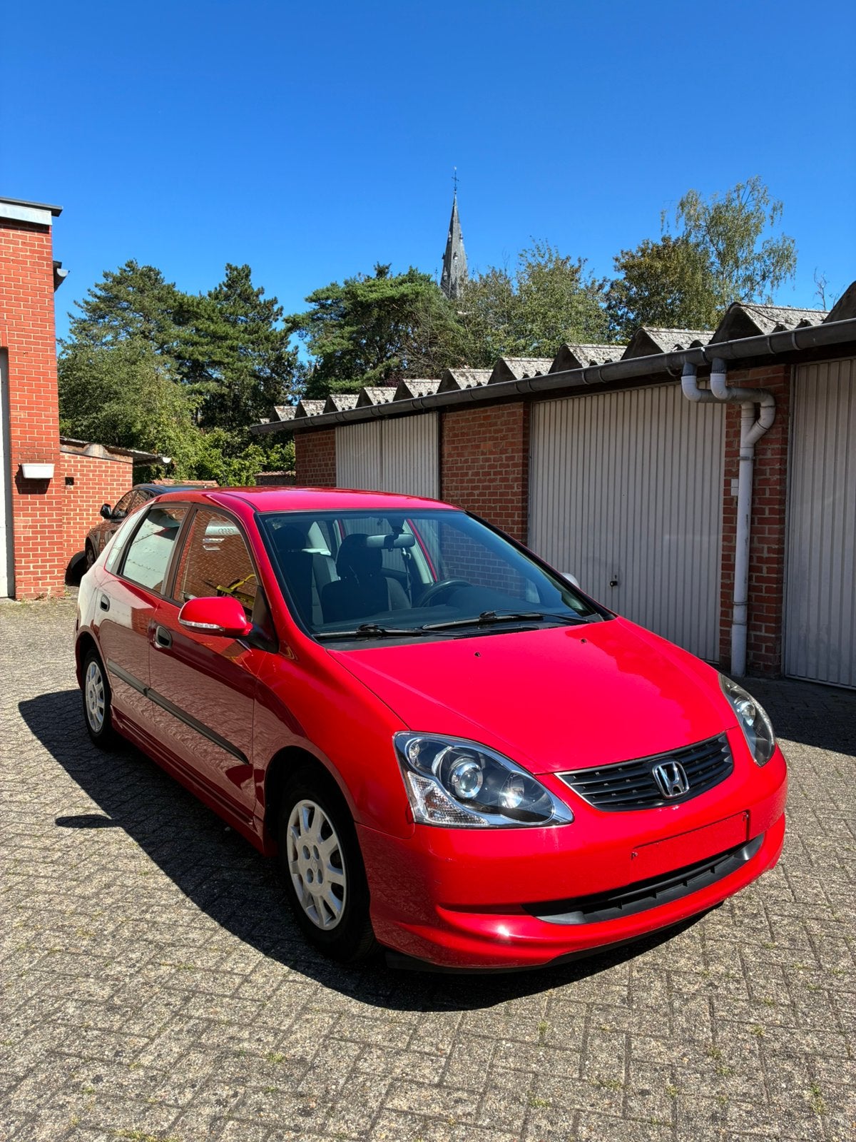 Propere Civic - reeds gekeurd v verkoop/Nieuw banden/olie…, Autos, Honda, Rouge, Achat, Boîte manuelle, Noir