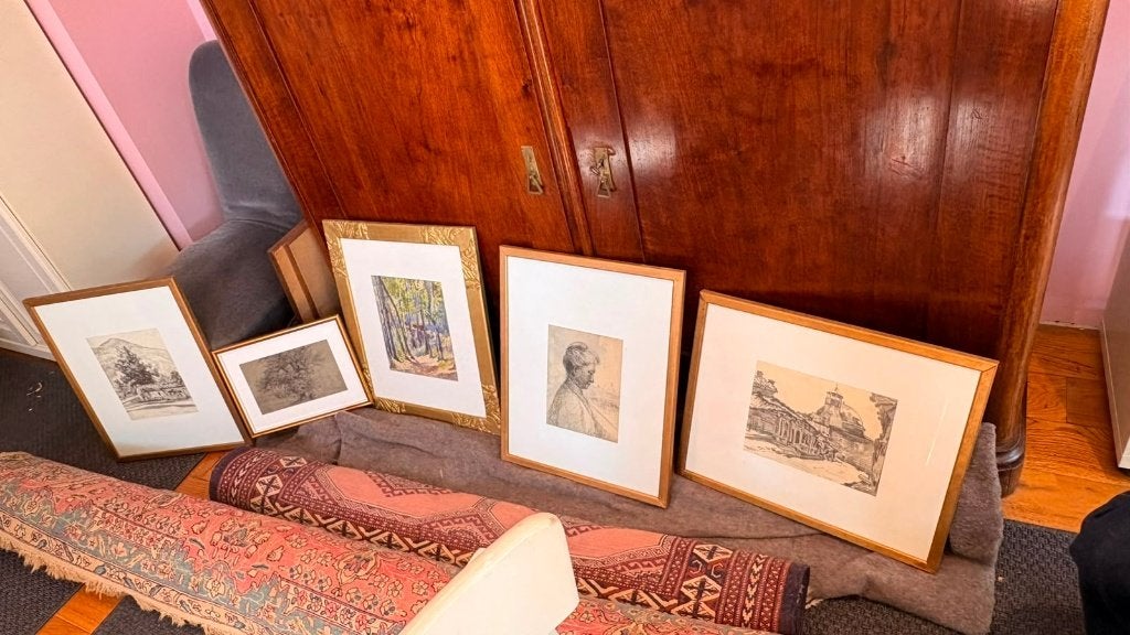 Suite de tableaux anciens, Enlèvement, Réaliste, Encadré, Autres sujets