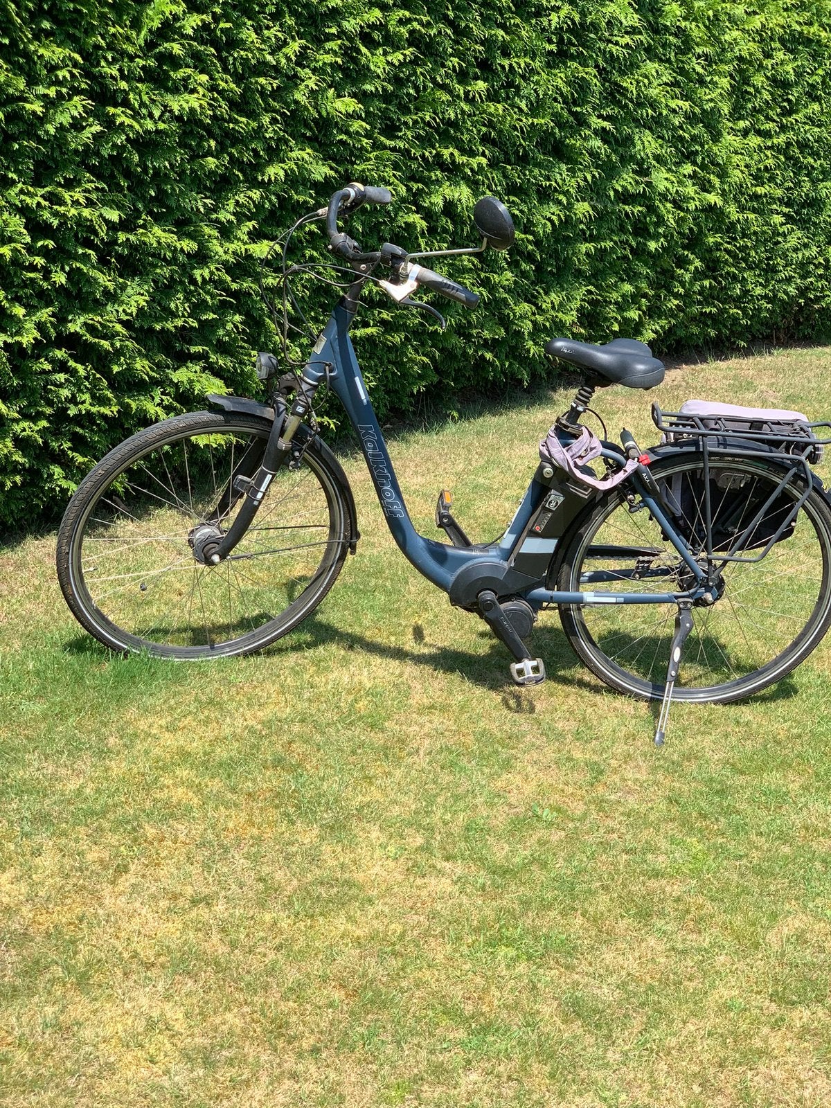 Donkergroene elektrische fiets van Kalkhoff, Zo goed als nieuw, 51 tot 55 cm, 50 km per accu of meer, Ophalen