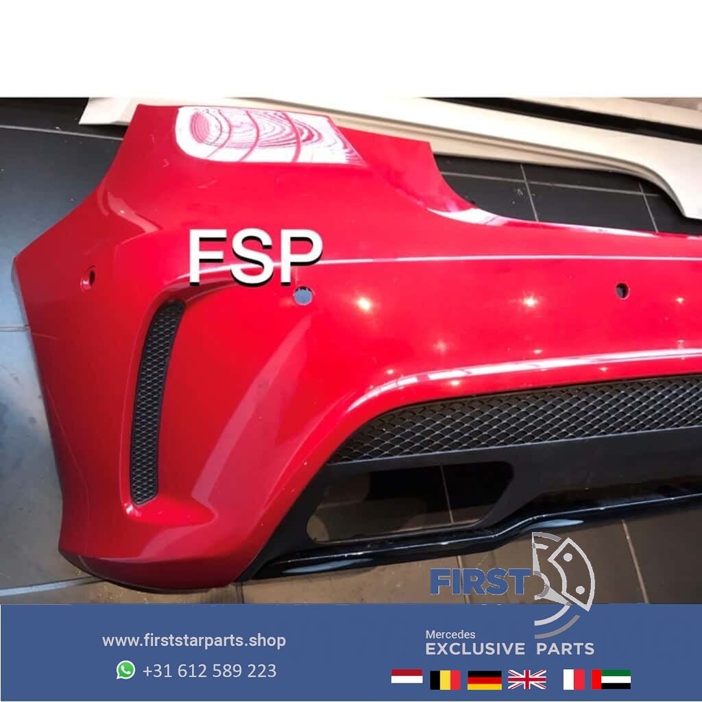 W176 A45 AMG Achterbumper rood Mercedes A Klasse origineel 2, Arrière, Utilisé, -, -