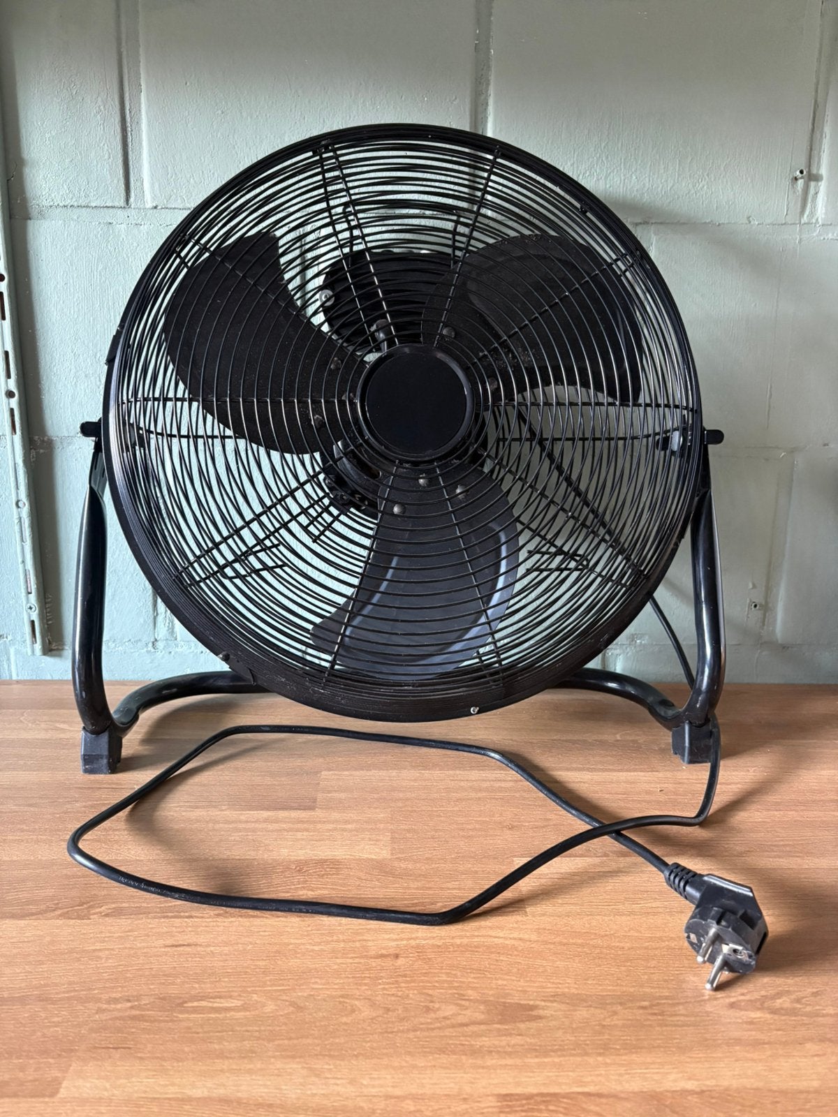 Zwarte ventilator, Enlèvement, Comme neuf, Ventilateur de sol