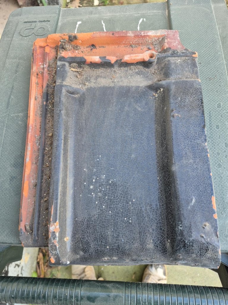 Dakpan, Ophalen, Gebruikt, Zwart, Dakpannen