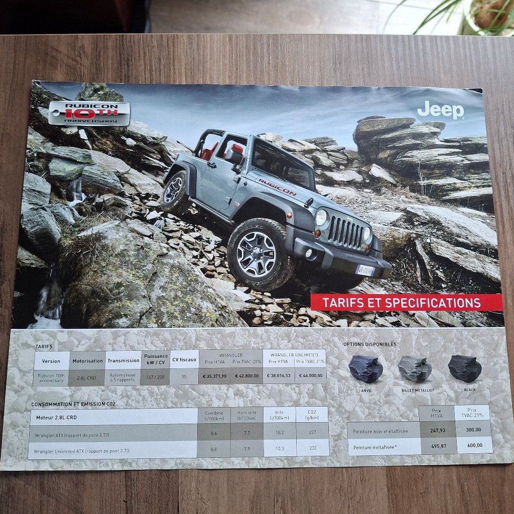 JEEP  RUBICON  6/2013, Ophalen of Verzenden, Nieuw, Overige merken
