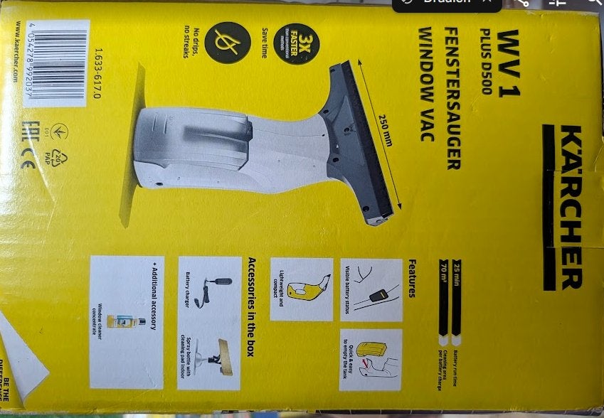 Karcher wv1 pLUS d500, Maison & Meubles, Enlèvement ou Envoi, Essuie-vitre ou Raclette