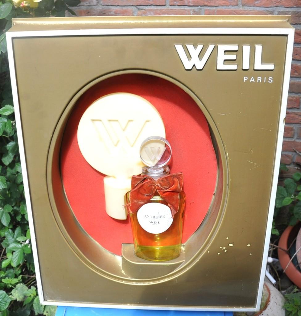 publicité murale parfum weil antilope paris, Enlèvement ou Envoi, Utilisé, Autres types