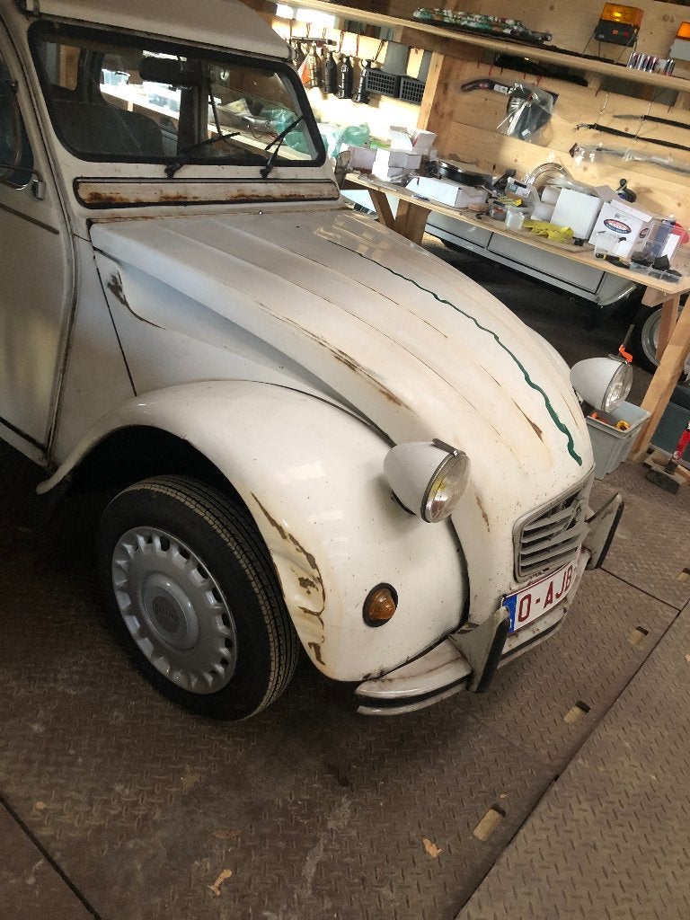 Citroen 2cv Perrier oldtimer 2pk frigo singe fou, foto 9