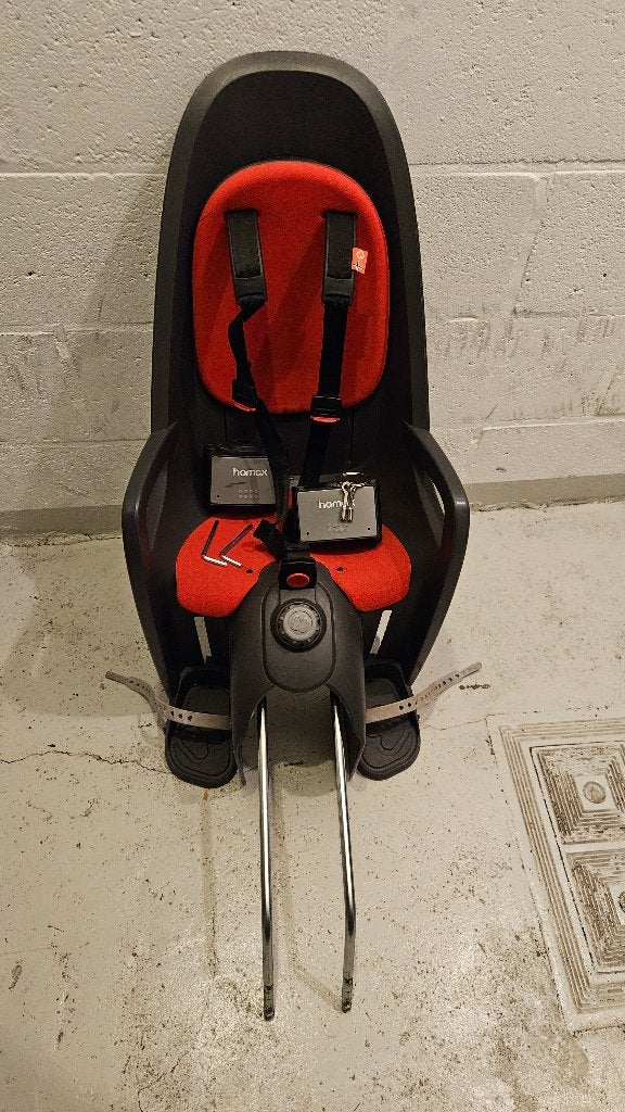 Hamax fietsstol + 2x zadelbuisen een regenponcho, Fietsen en Brommers, Ophalen, Achterzitje, Gebruikt, 0 t/m 18 kg