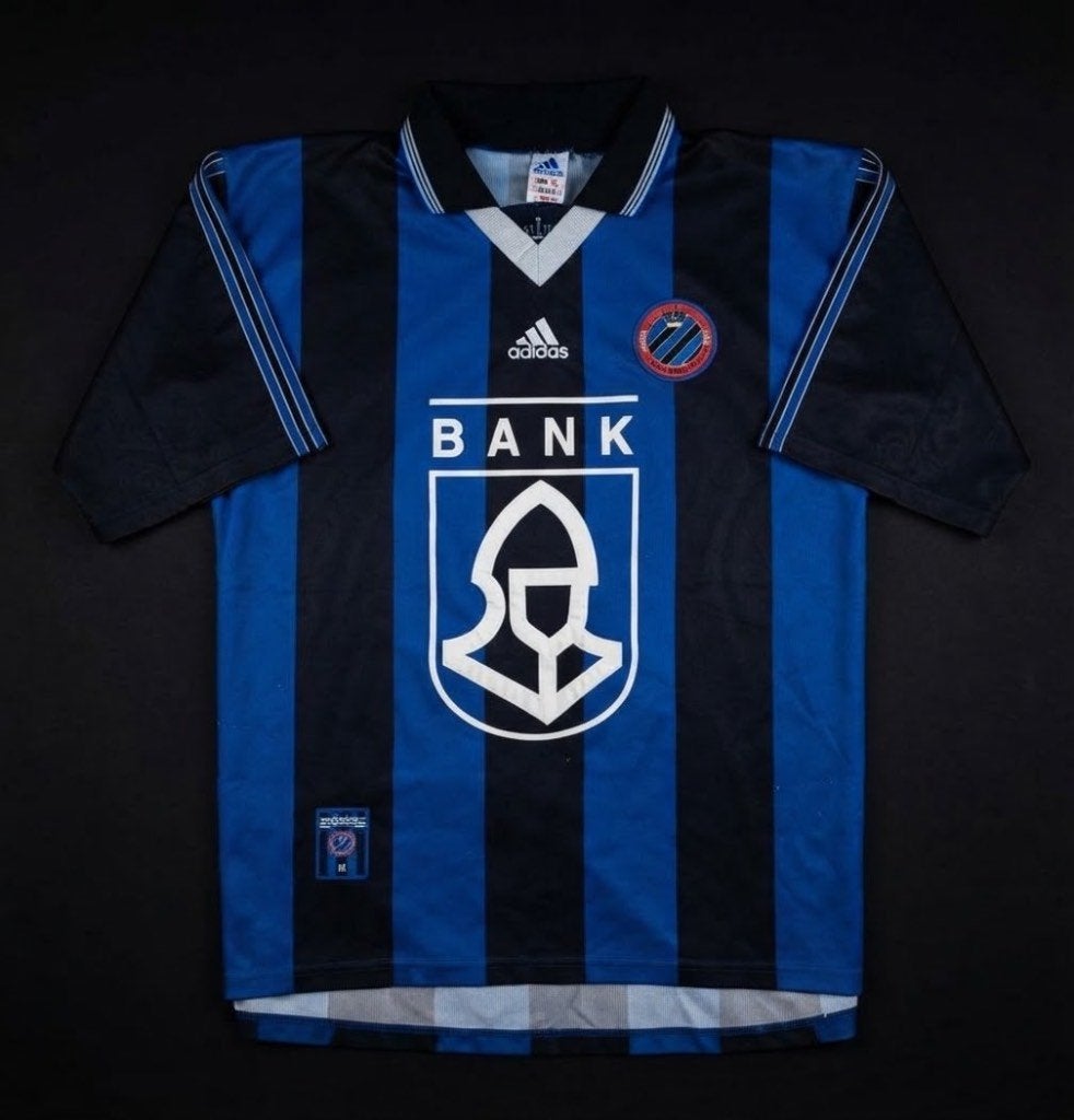 Franky Van Der Elst Club Brugge gesigneerd shirt, Ophalen of Verzenden, Zo goed als nieuw, Shirt