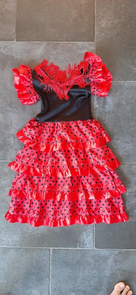 déguisement flamenco 4 ans, Enlèvement, Comme neuf, 104 ou plus petit, Fille