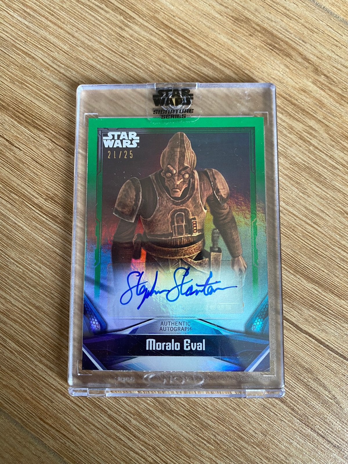 Star wats autograph topps 21/25, Ophalen of Verzenden, Zo goed als nieuw