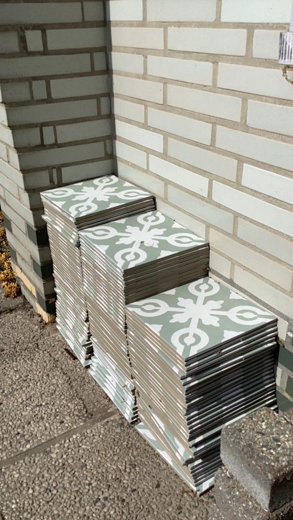 Lot betontegels 20 x 20cm, Doe-het-zelf en Bouw, Tegels, Ophalen, Keramiek, Nieuw, 20 tot 40 cm