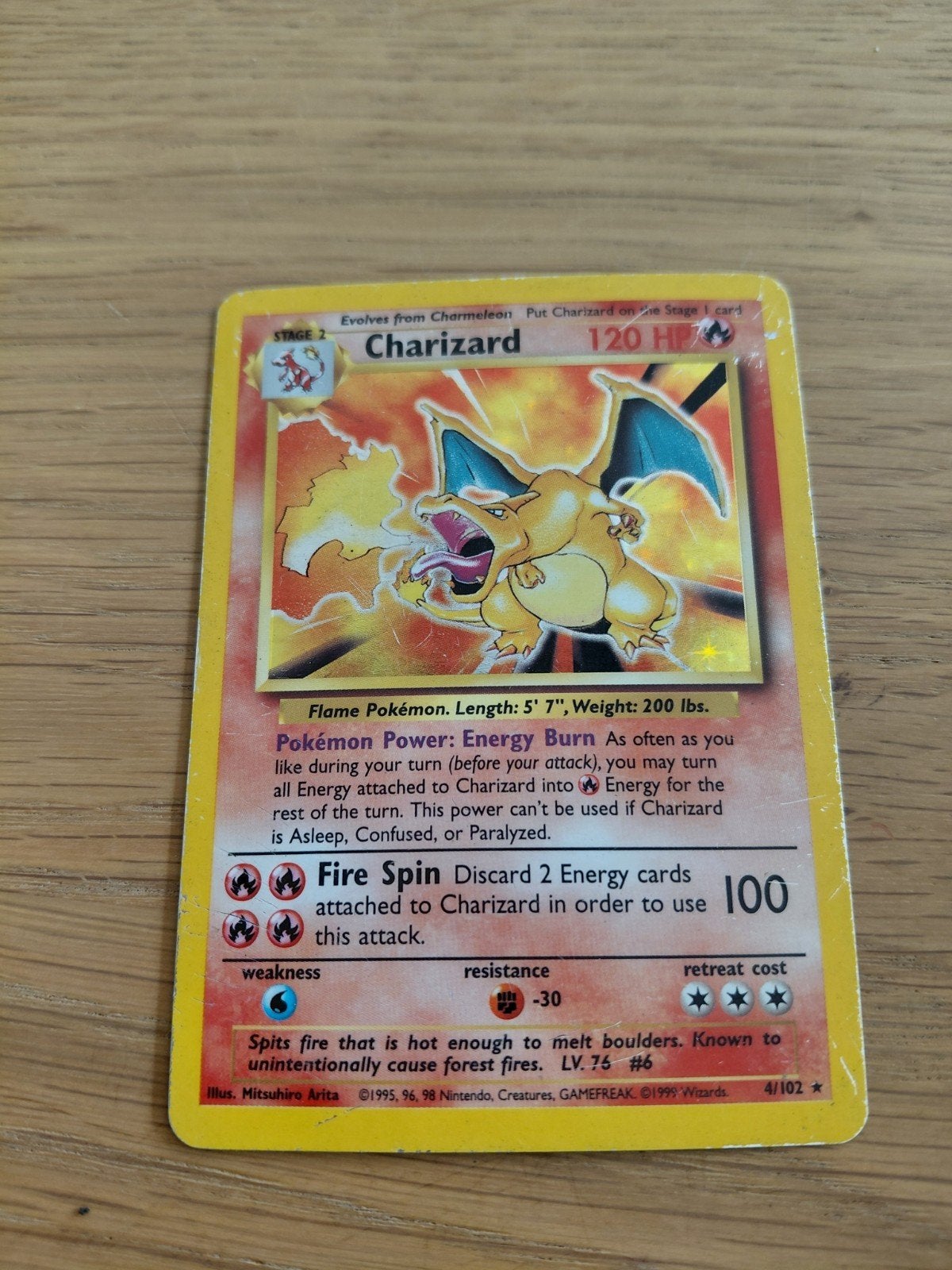 Pokemom - Charizard Base Unlimited - Collector's Item, Ophalen of Verzenden