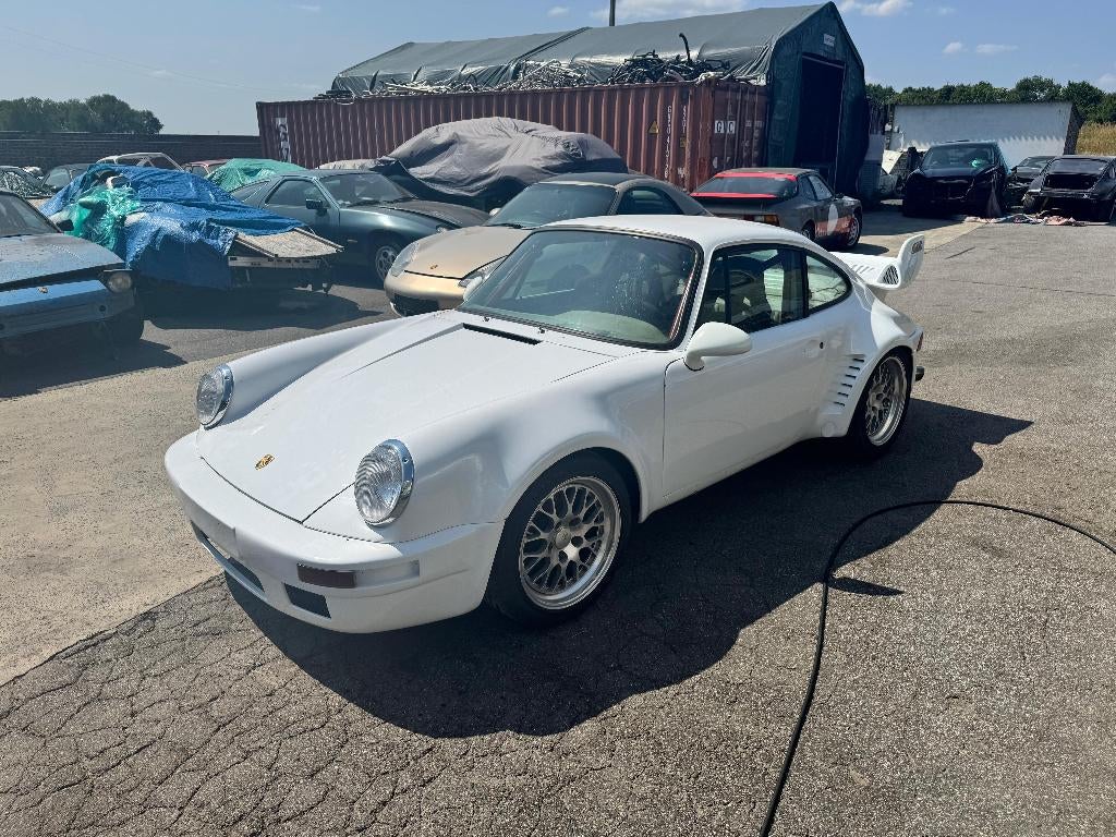 Porsche 930 3.3 Turbo Racing (1979) — 43.000 km, Auto's, Porsche, Achterwielaandrijving, Overige bekleding, Wit, Overige kleuren