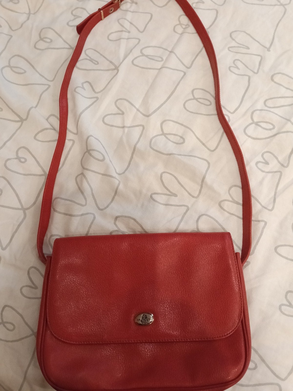 Rood handtasje, Ophalen, Zo goed als nieuw, Rood, Leer