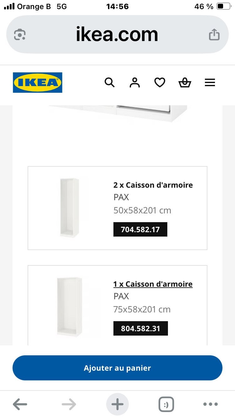 Caisson pax, Enlèvement, Comme neuf