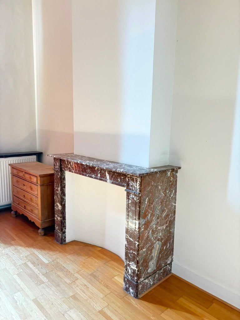Cheminée en marbre, Huis en Inrichting, Haarden, Ophalen, Zo goed als nieuw, Inbouwhaard, Overige soorten