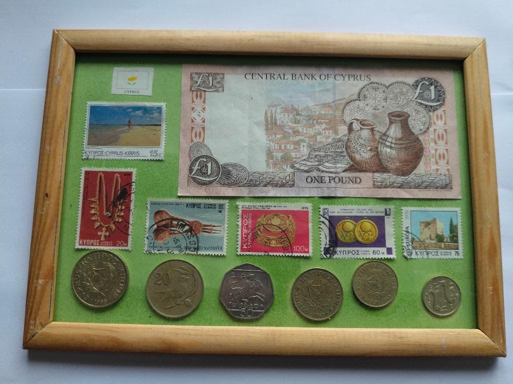 postzegels, munten , Cyprus, Postzegels en Munten, Ophalen of Verzenden, Overige landen, Setje