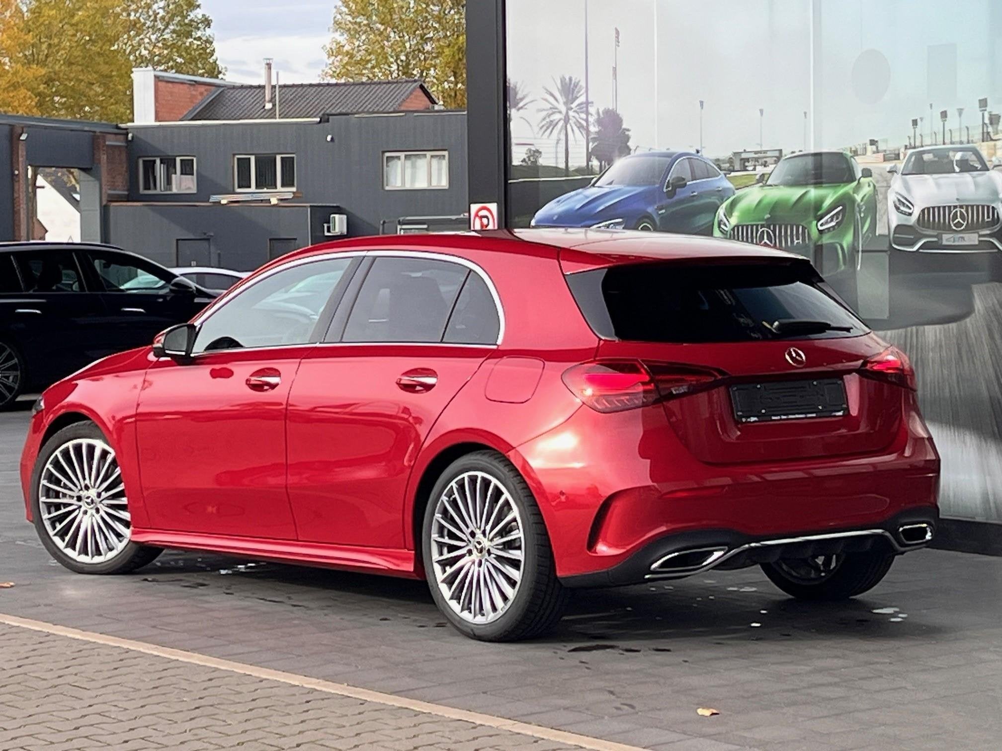 Mercedes-Benz A-klasse 220 d AMG Pano/Burm/HUdisplay/Mempack, Auto's, Stof, Gebruikt, 4 cilinders, 5 deurs
