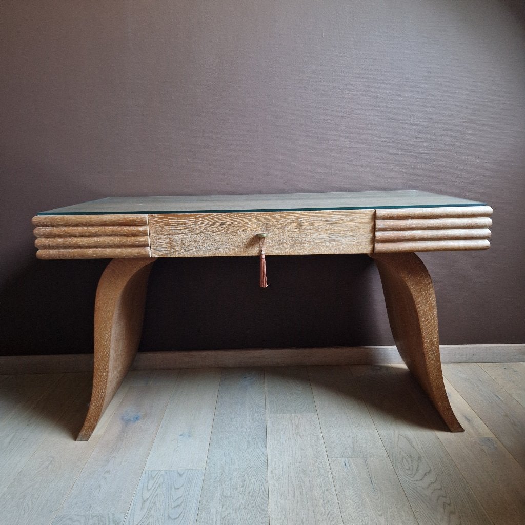 elegante art-deco kaptafel -commode met lade, Antiek en Kunst, Ophalen