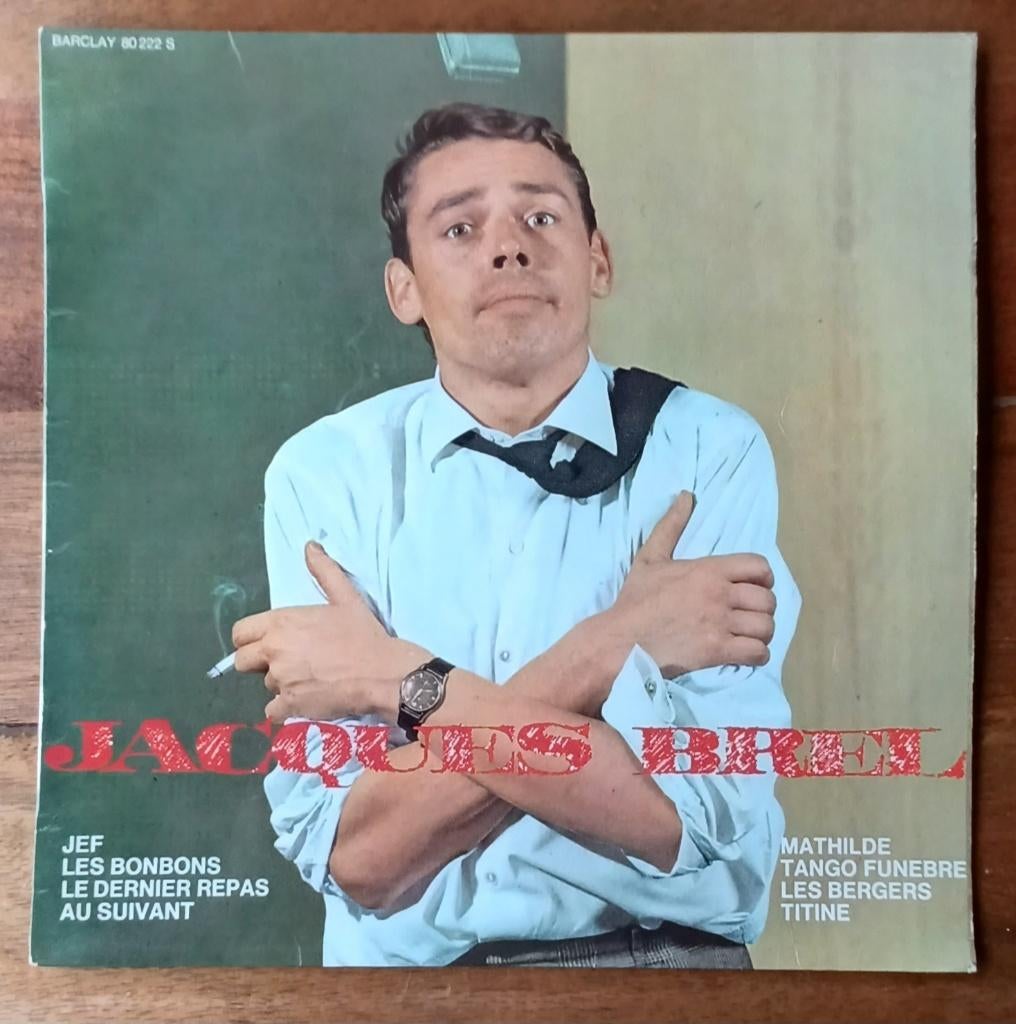 LP// JACQUES BREL // Jacques Brel // 10 inch // 1964, CD & DVD, Enlèvement ou Envoi, 10 pouces