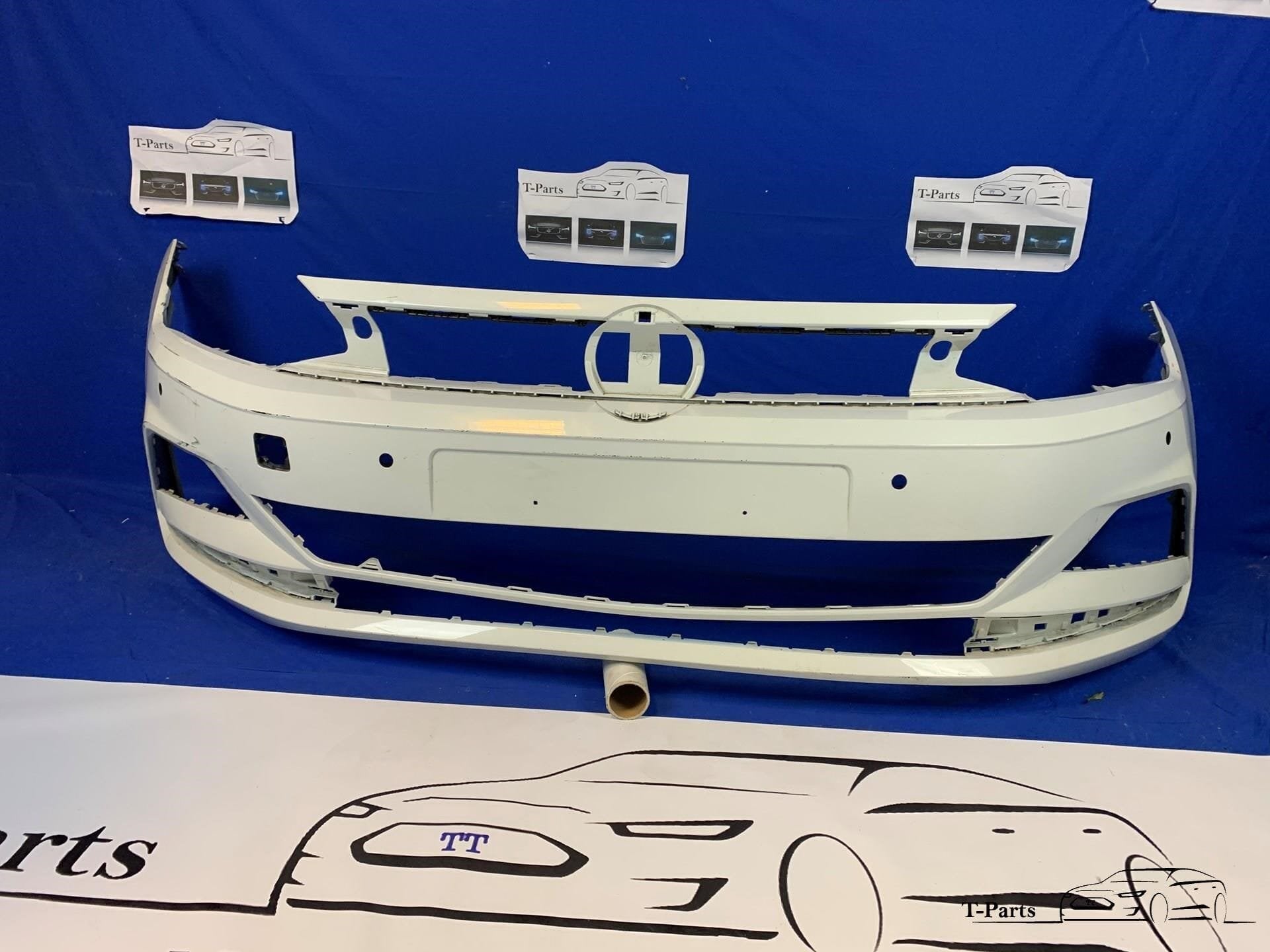 Volkswagen polo 2G voorbumper origineel 2017+ Pdc, Gebruikt, Volkswagen AG, Vw@volkswagen.de, Bumper