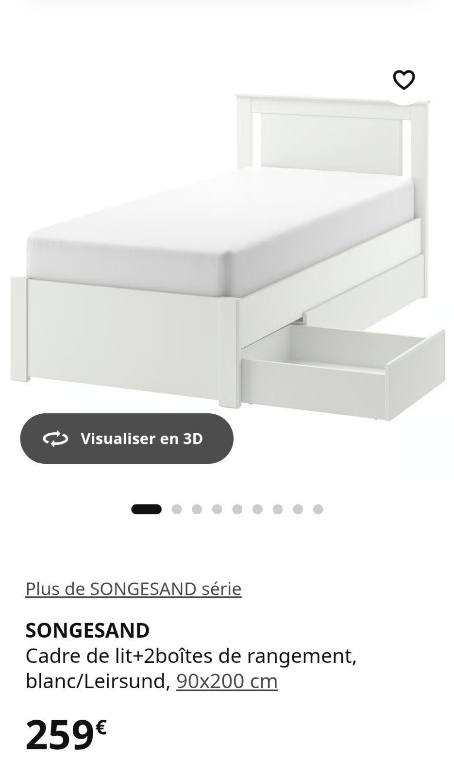 chambre ikea, Enlèvement