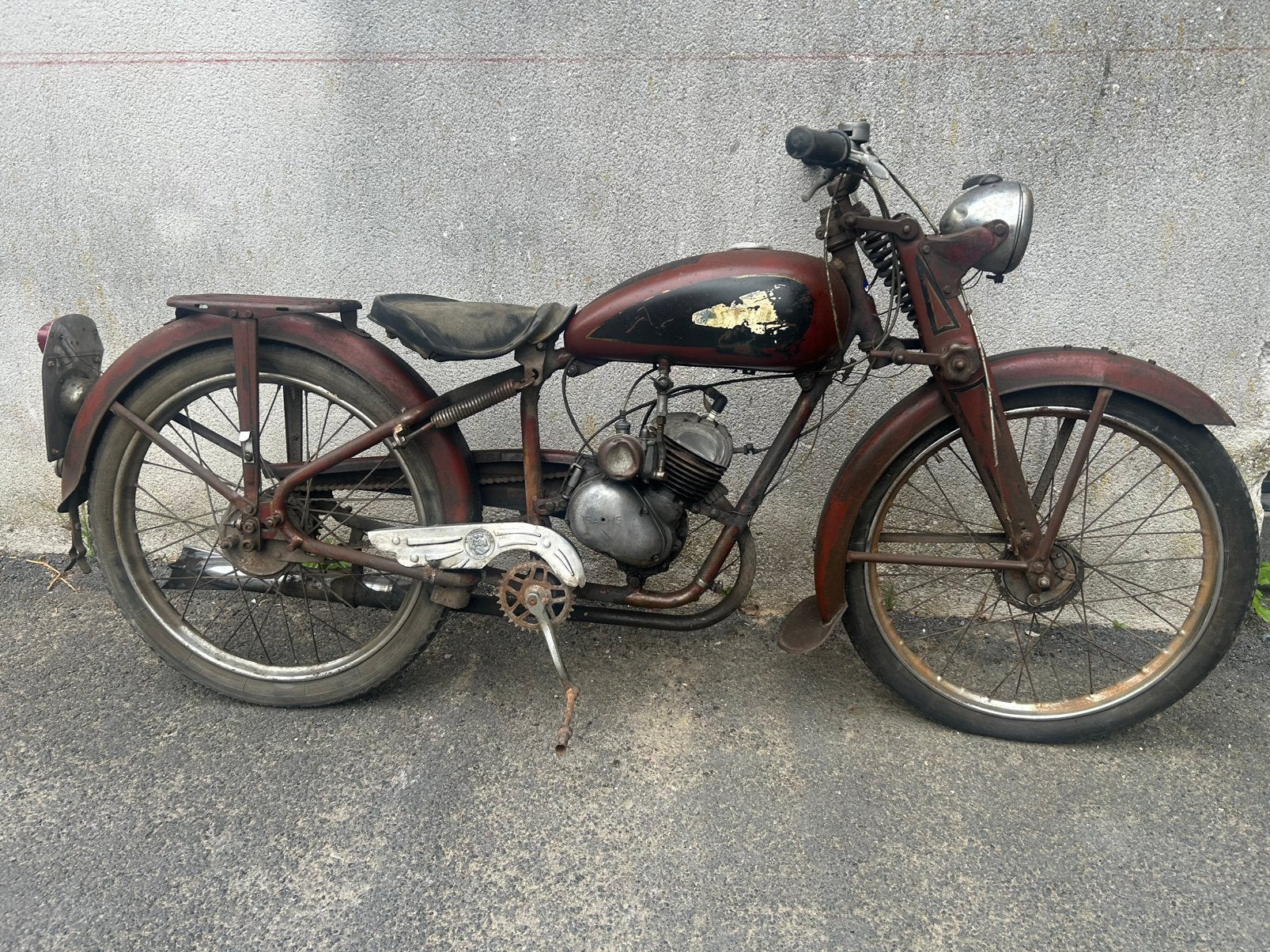 Moto saphir belge moteur sachs pas de papier moteur bloqué, Enlèvement