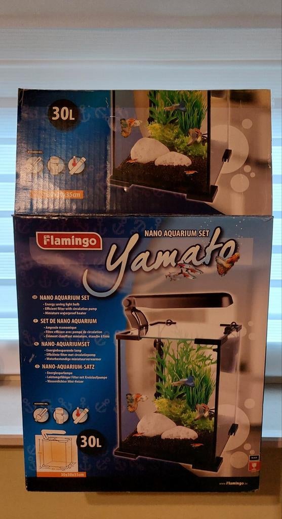 Nano Aquarium Set Flamingo 30L, Ophalen, Gebruikt, Overige typen