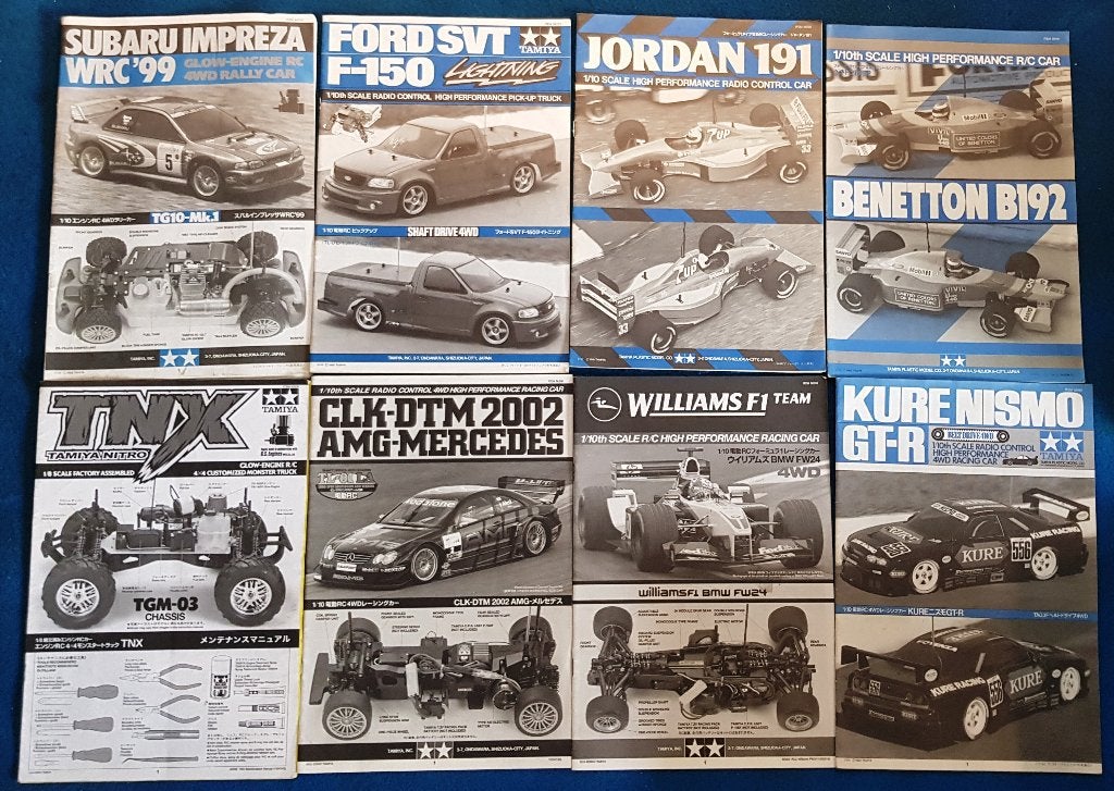 Originele Tamiya handleidingen (LOT4), uit te kiezen, Verzenden, Nieuw, Onderdeel