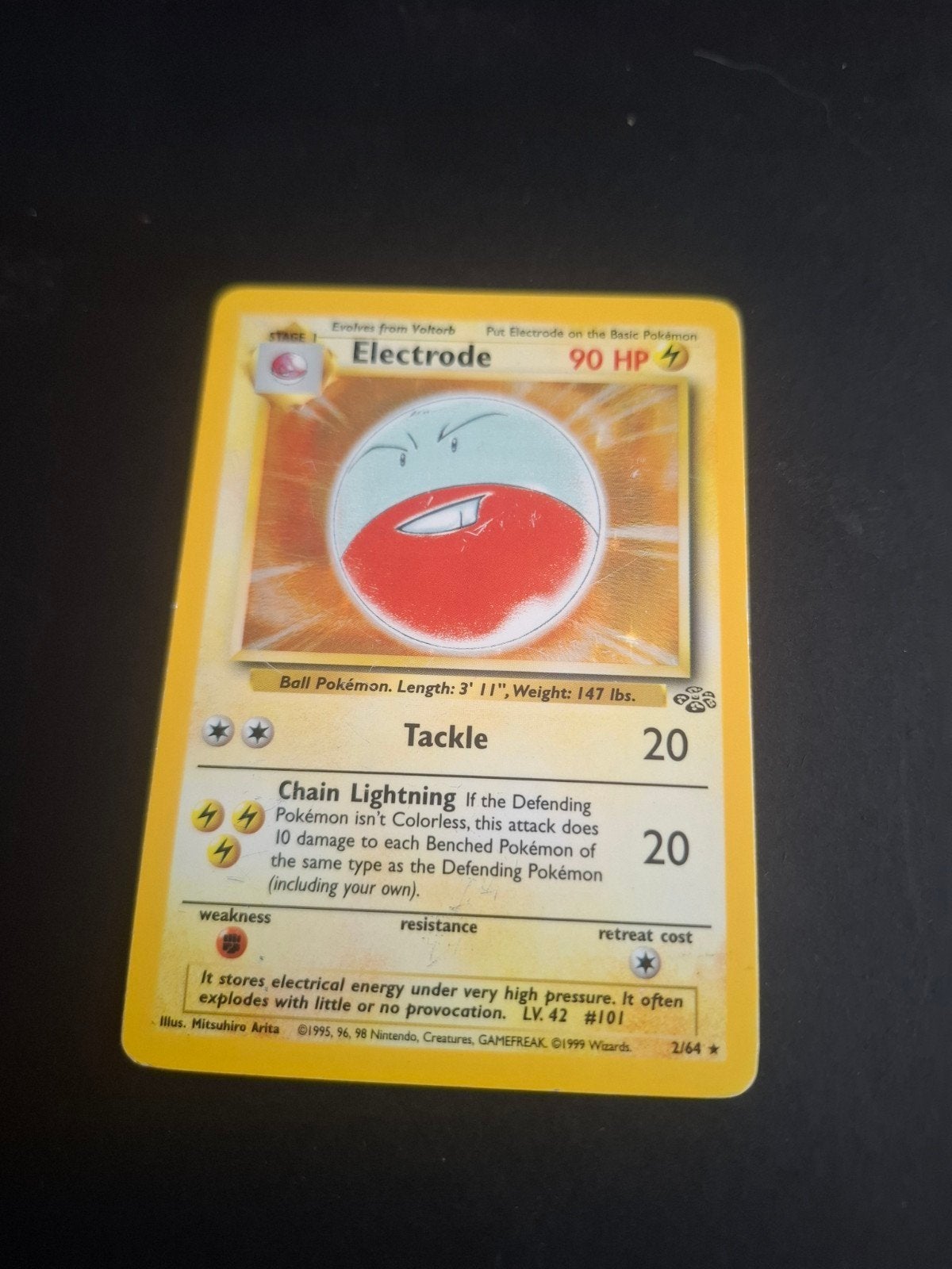 Pokémon Kaart Electrode 2/64 Jungle Set Holo, Enlèvement ou Envoi