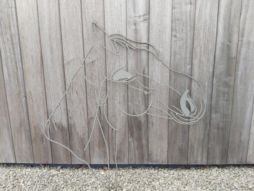 Uniek paardenhoofd in smeedijzer, Verzamelen, Dierenverzamelingen, Ophalen