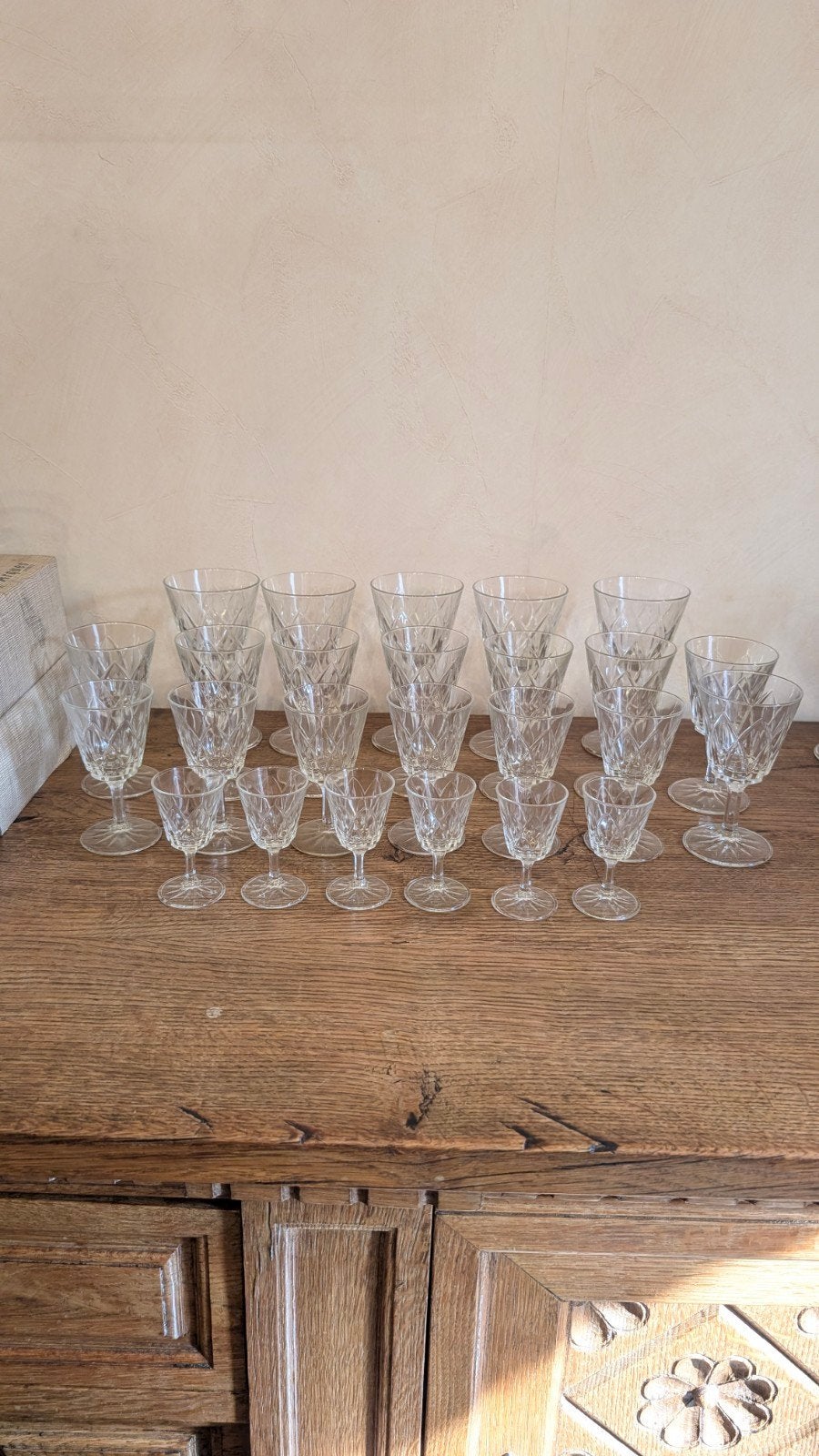 25x Vintage Shell glazen, Ophalen