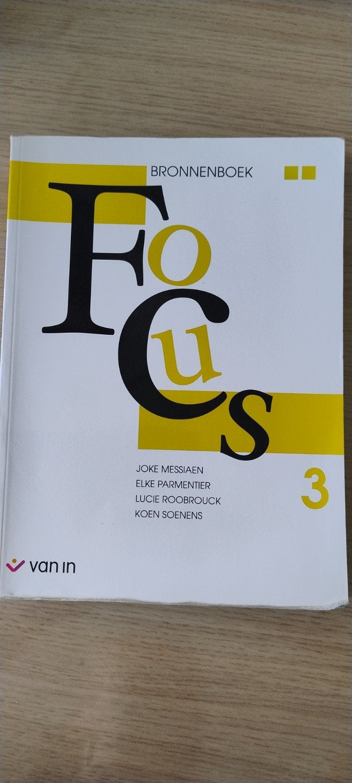 Elke Parmentier - Bronnenboek Focus 3, Boeken, Ophalen, Nederlands, Elke Parmentier; Koen Soenens