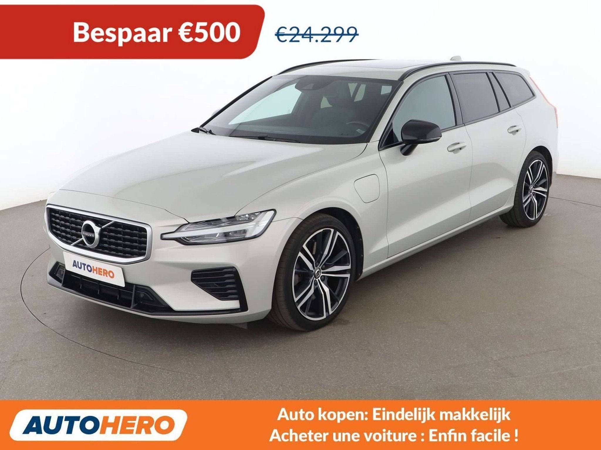 Volvo V60 2.0 T6 Plug-in Hybrid R-Design AWD (bj 2020), Automaat, 341 pk, Gebruikt, 1969 cc