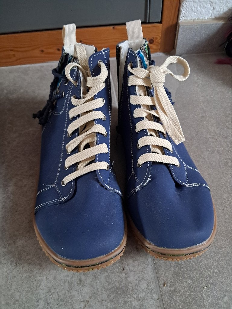 Bottines legeres bleues a tirette pointure  39, Enlèvement, Boots et Botinnes, Porté, Bleu