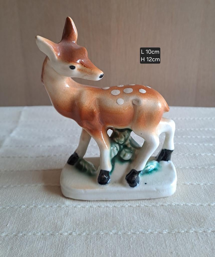 Vintage beeldje ree, Enlèvement ou Envoi