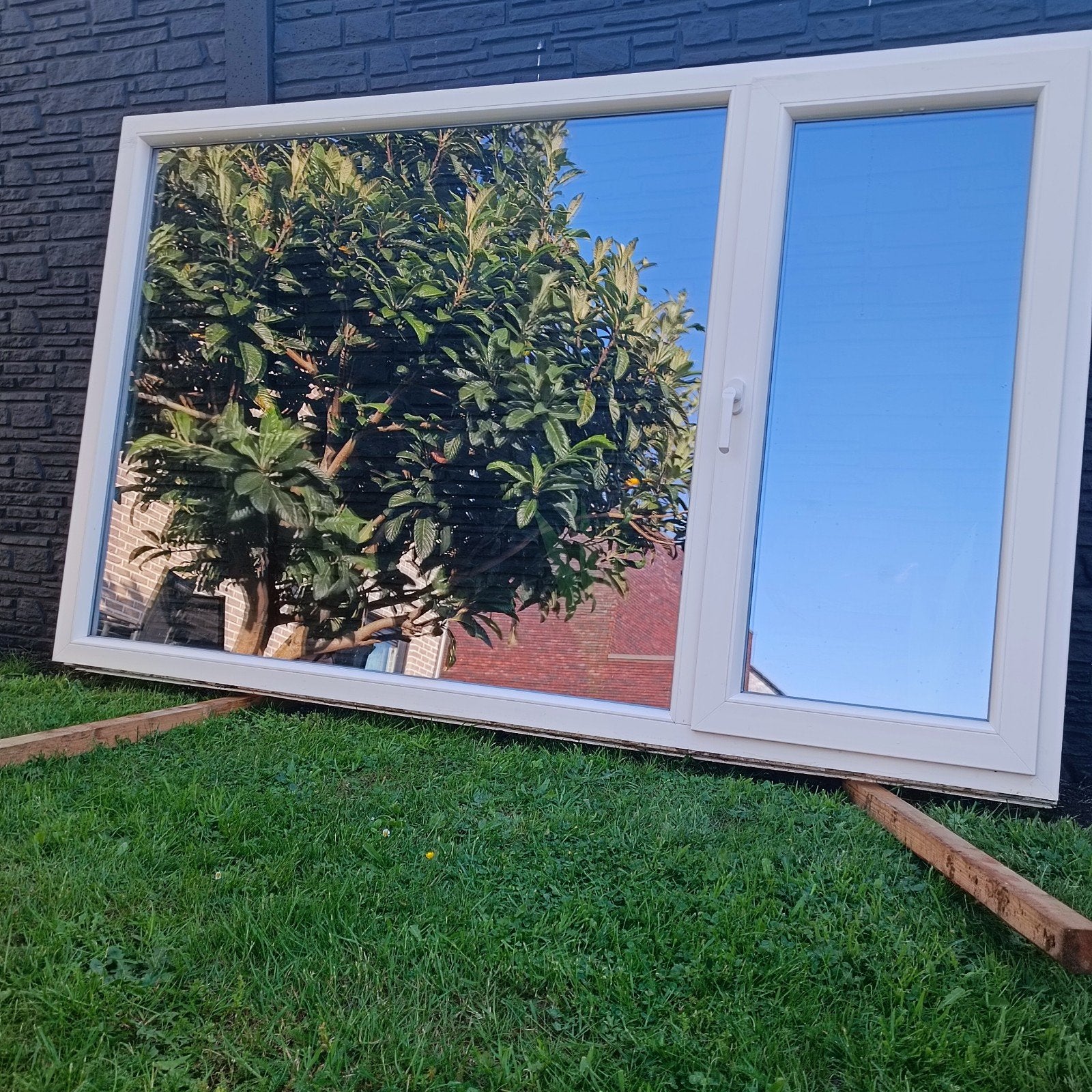 PVC Raam Schüco 135x223, Ophalen