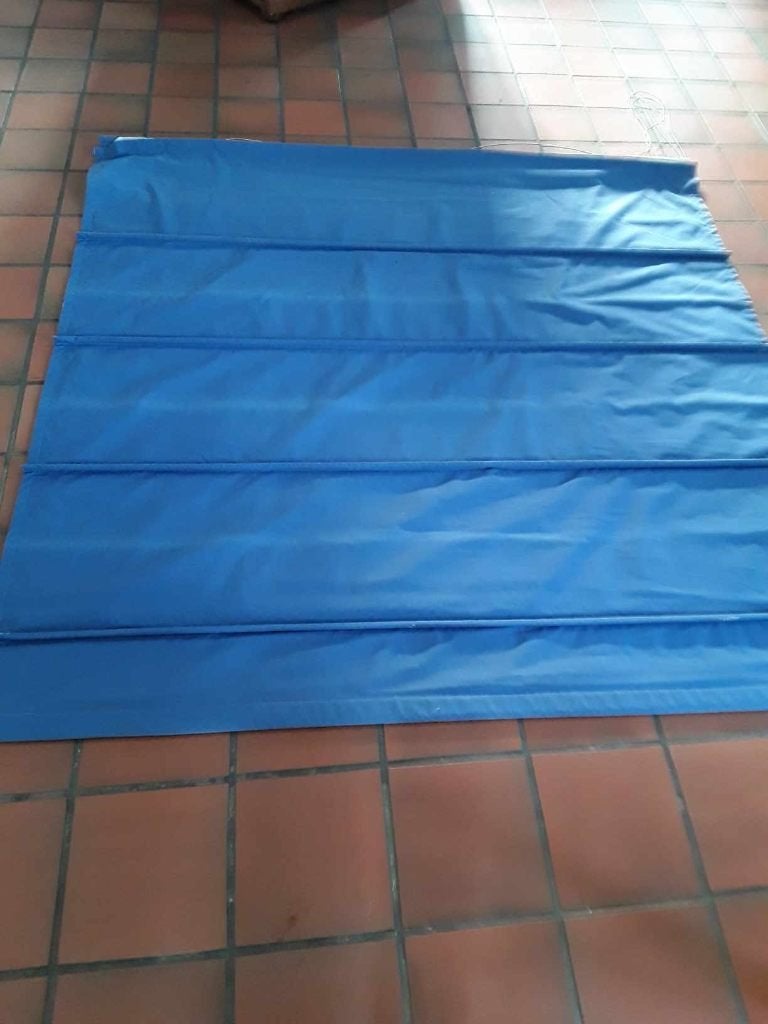 Store enrouleur en tissu bleu, Maison & Meubles, Ameublement | Rideaux & Stores à lamelles, Enlèvement ou Envoi, Utilisé, Bleu