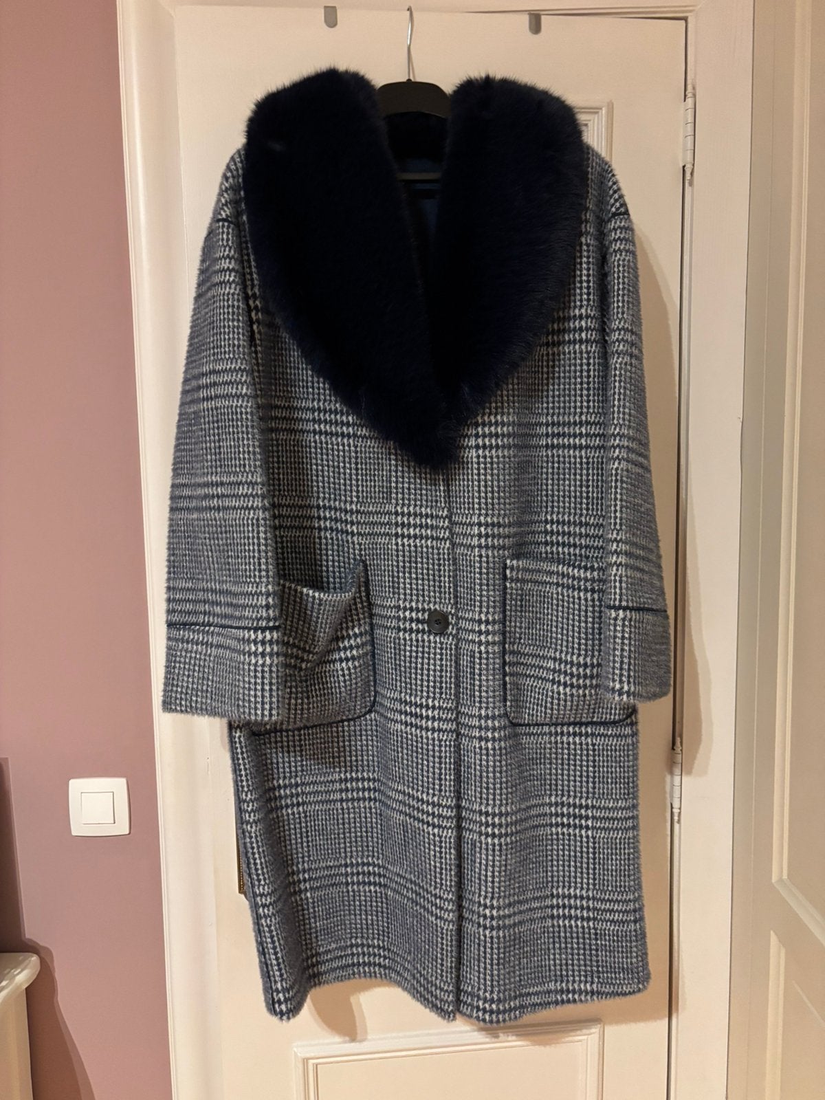 Manteau reversible neuf Alex Max+ sac assorti, Enlèvement, Neuf, Taille 36 (S), Bleu