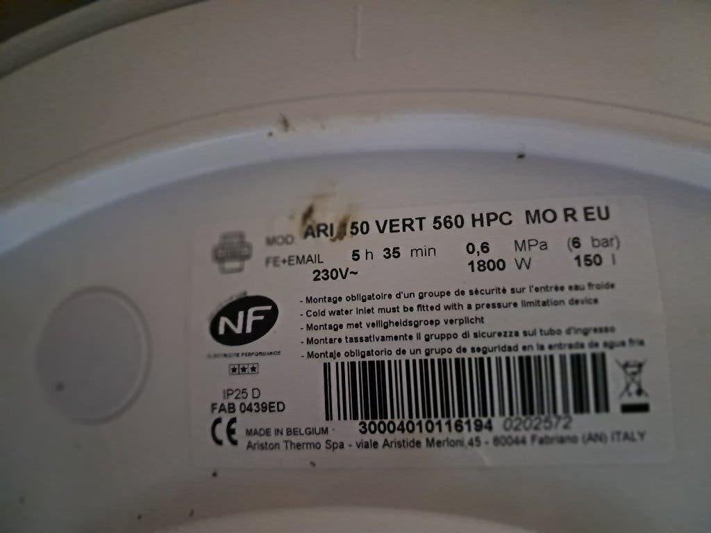 Electrische boiler 150L, Bricolage & Construction, Chauffe-eau & Boilers, 100 litres ou plus, Enlèvement, Utilisé, Boiler